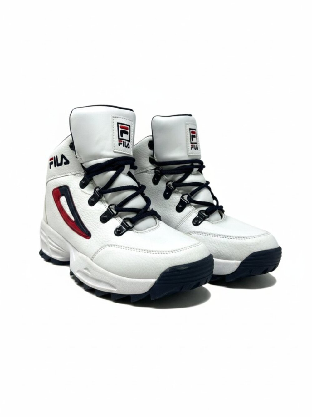 Fila Sneakers Size 6 Youth Unknown Territory High Top Sneaker Boot White